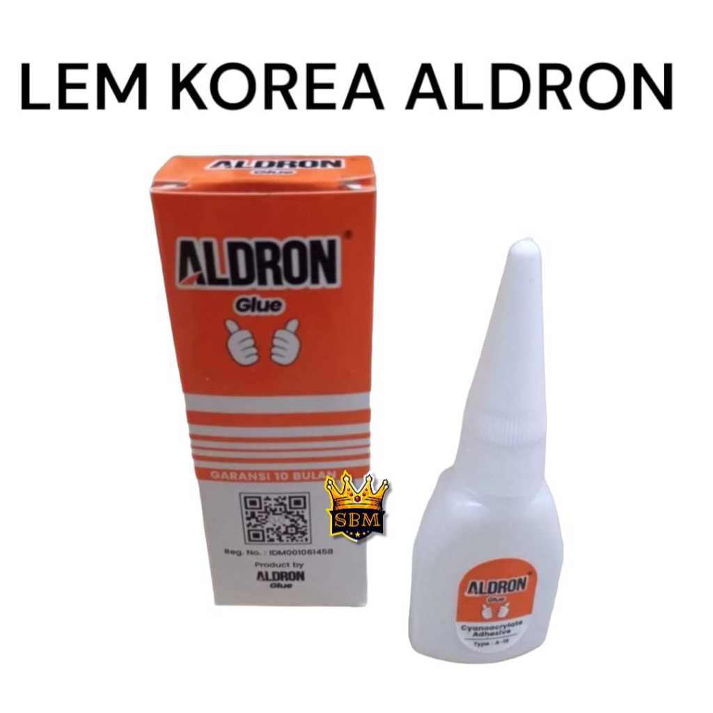 

SBM ~ Lem Korea ALDRON Super Quality / Perekat Cair / Power Glue Cair / Lem Super