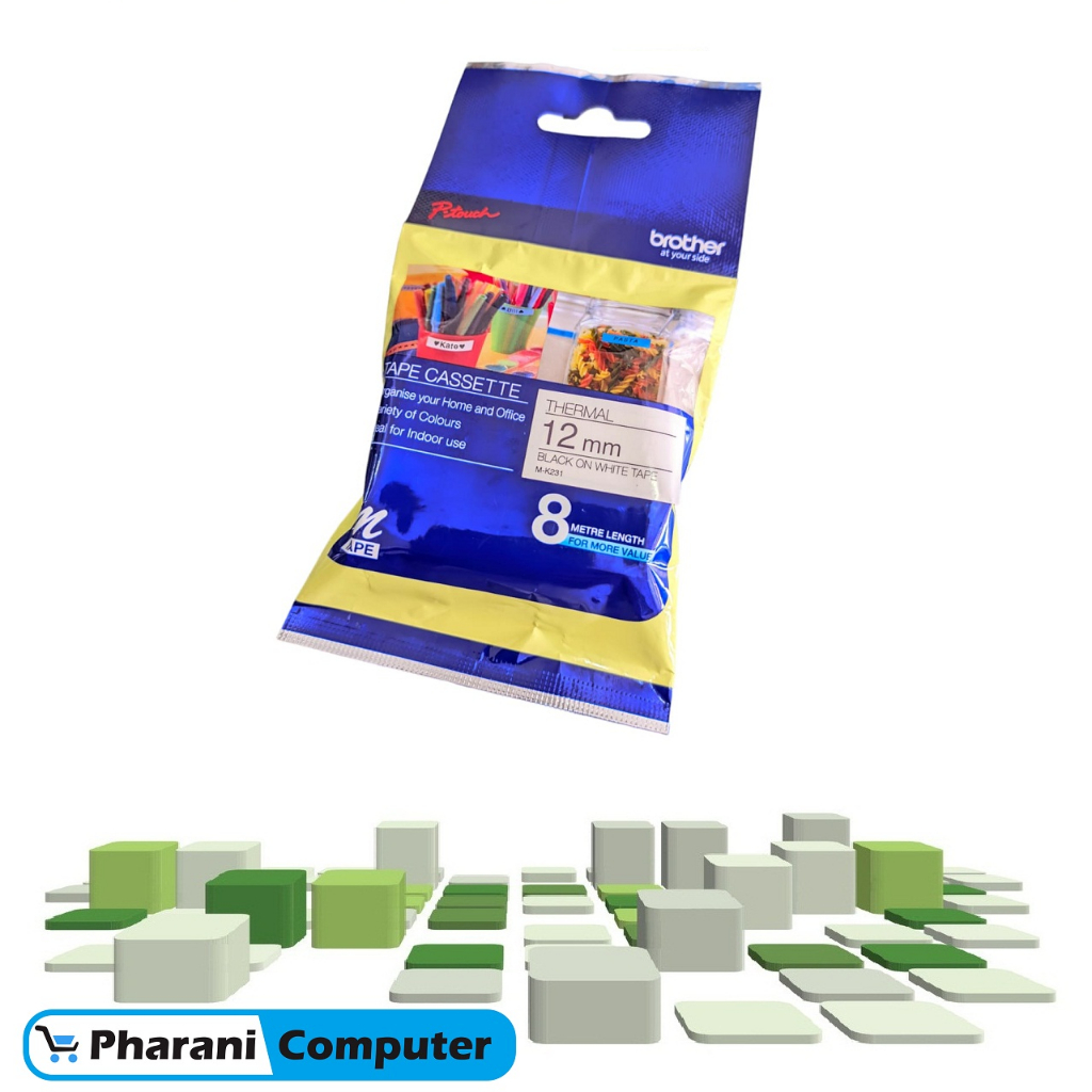 

Brother Label Tape M K231 / MK231 / K231 / M231 / MK 231 12mm semarang
