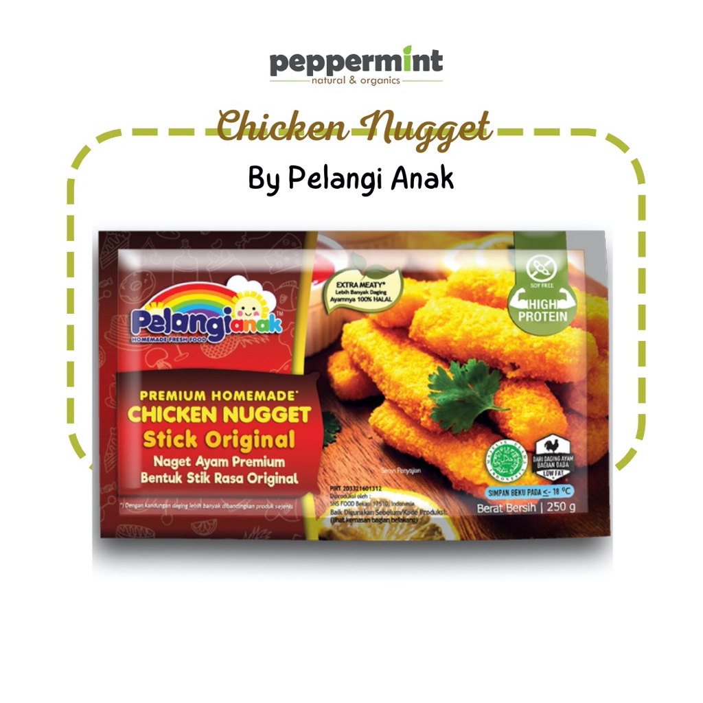 

Pelangi Anak Nugget Ayam (250 gr) / Nugget Ayam Gluten Free