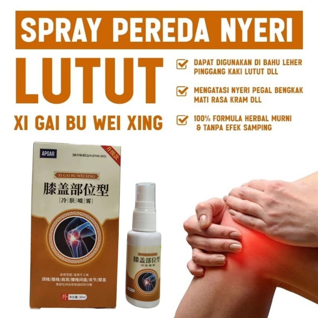 APGAR Cold Compress Spray Pereda Nyeri Lutut Semprotan Lumbar Spine Cold Gel Asam Urat Gel Liquid