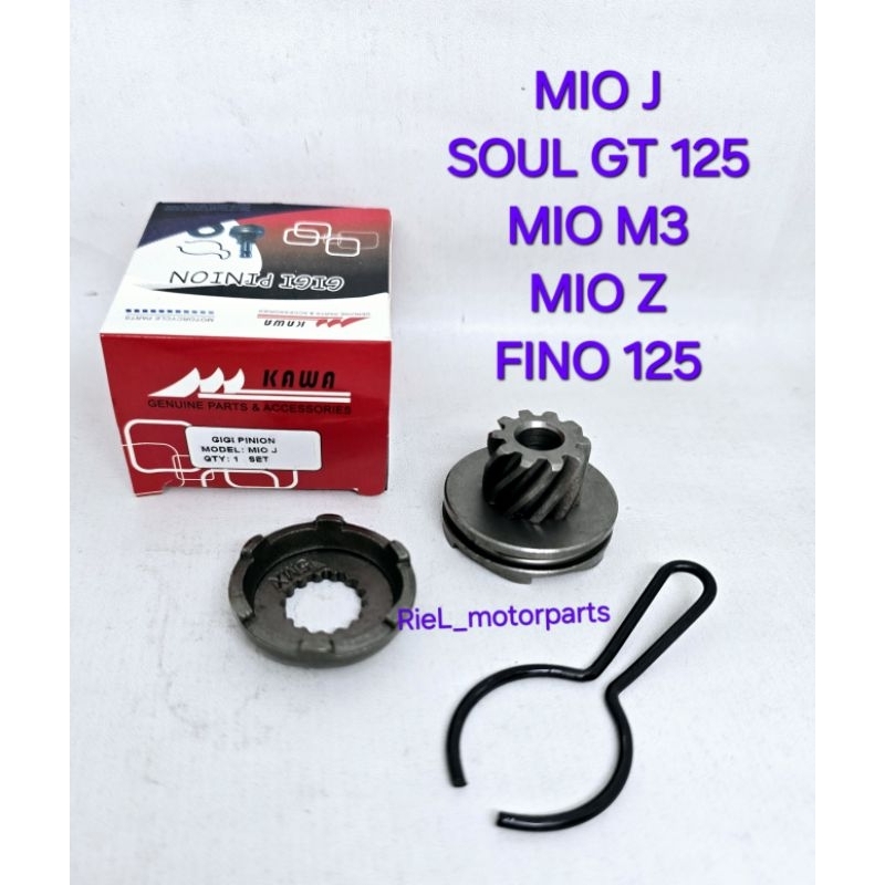 Pinion (KW) MIO J / SOUL GT / MIO M3 / MIO Z / FINO 125 gigi engkol lawan as selah kick starter KAWA
