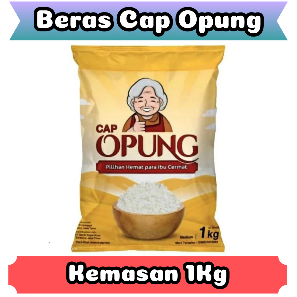 

Jual Produk Beras Cap Opung Kemasan 1KG | AZALEASHOP227