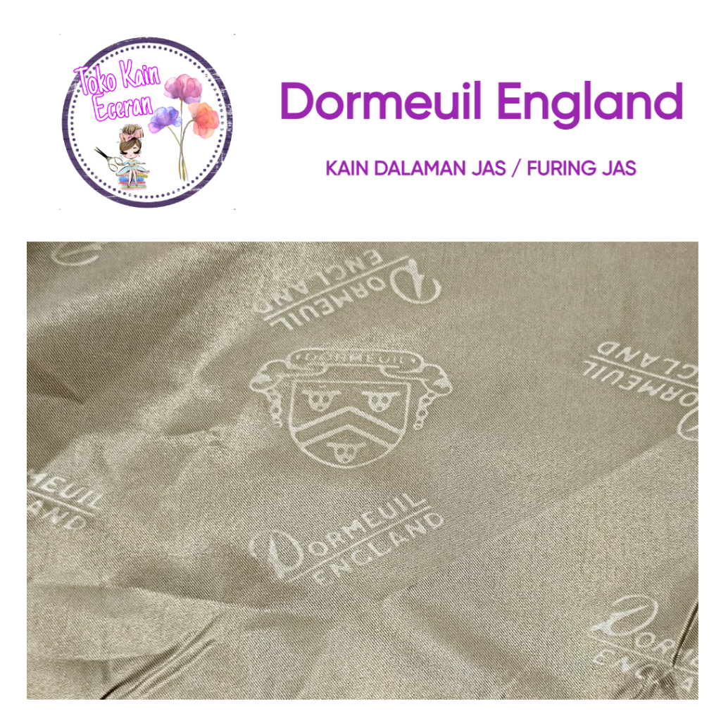 Kain dalaman jas Dormeuil England kain furing jas dormil england