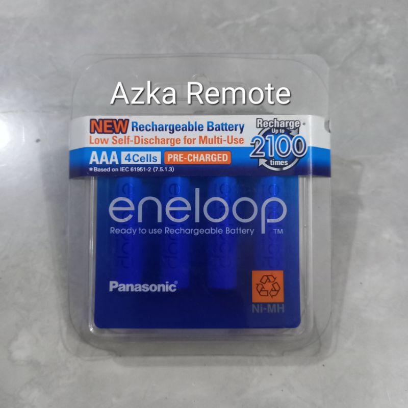 BATRE BATERAI PANASONI ENELOOP AAA 750MAH 4 IN 1 BATRE RECHARGEABLE ORIGINAL
