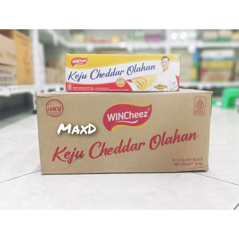 

Keju Wincheez Cheddar 2Kg×8Pcs 1 Dus