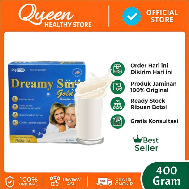 

DREAMY SURE GOLD MILK IMPORT USA SUSU MENGATASI INSOMNIA DAN GANGGUAN TIDUR