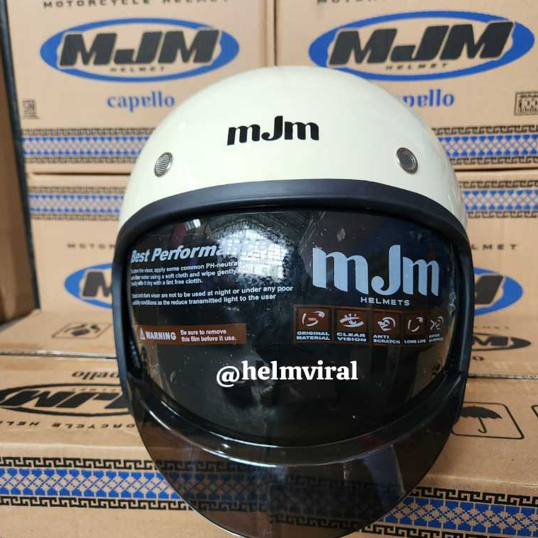 Helm MJM Capello halface helm retro magnum SNI
