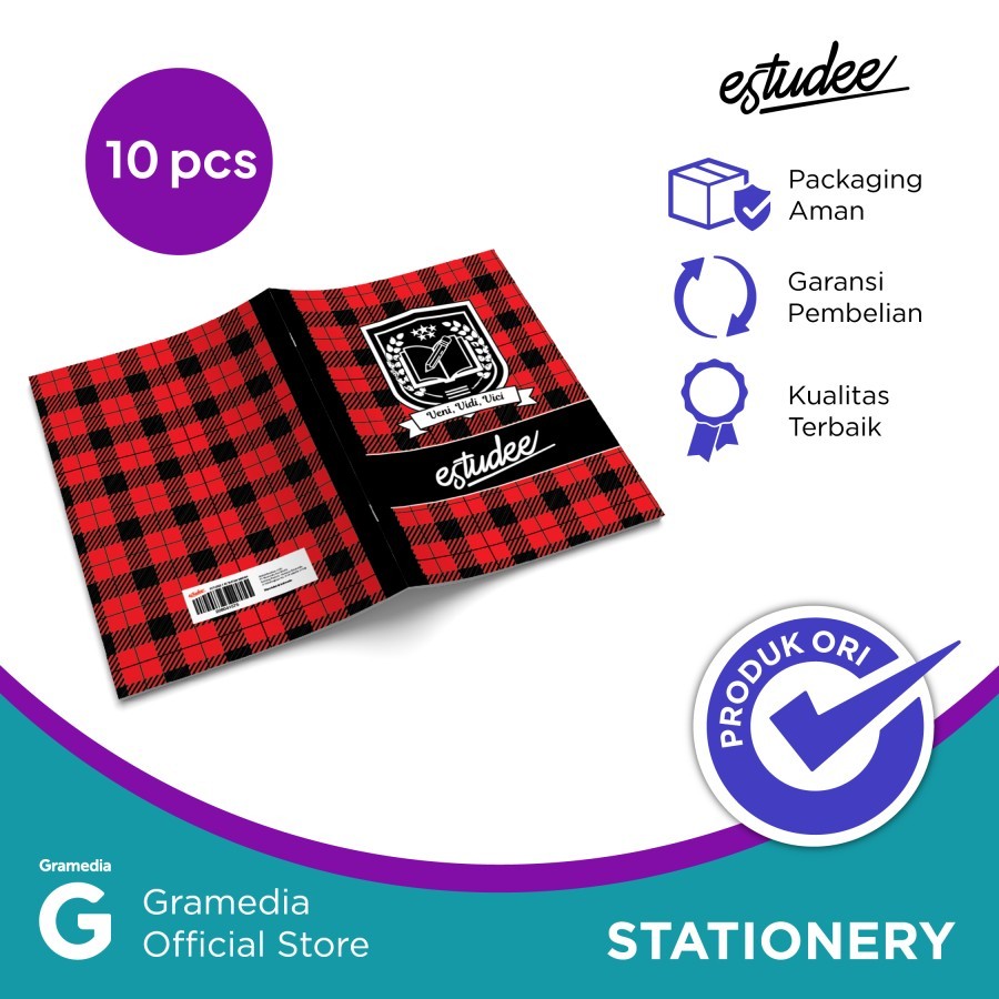 

Gramedia Banjarmasin - Estudee I B5 Tartan Merah Isi 10