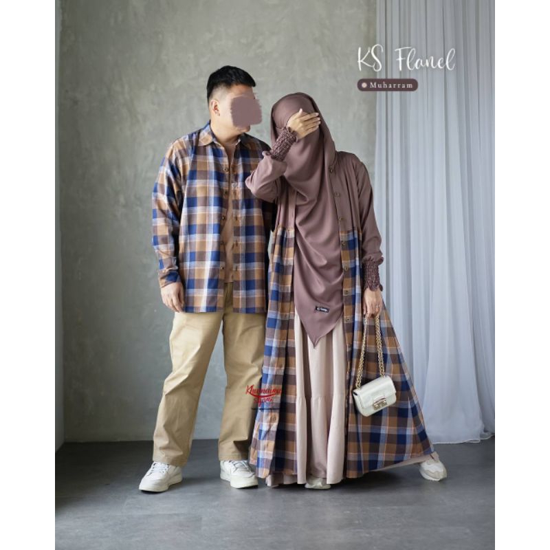 KS FLANEL BY KHUMAIRA | KS FLANEL COUPLE | GAMIS FLANEL SYAR'I | KEMEJA FLANEL MURAH | GAMIS MURAH P