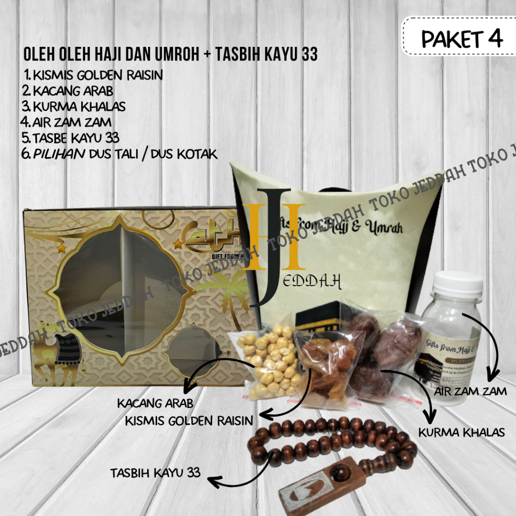 

PAKET MURAH Oleh Oleh Haji paket Umroh 50 Pcs Pasuhe + Tasbih kayu