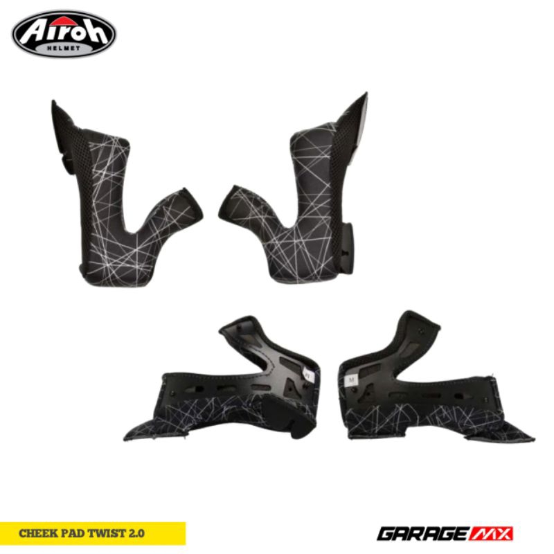 BUSA PIPI AIROH TWIST 2.0 ORIGINAL - CHEEK PAD AIROH TWIST 2.0