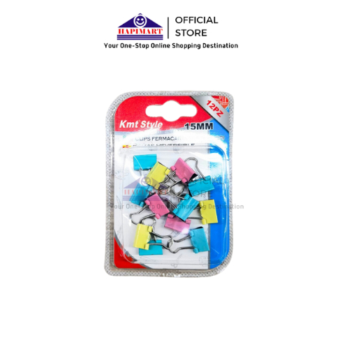 

KMT STYLE Klip Penjepit Kertas Binder Clips 15mm Binder Klip Warna
