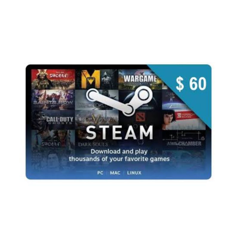Kode Voucher Steam 60 Dollar
