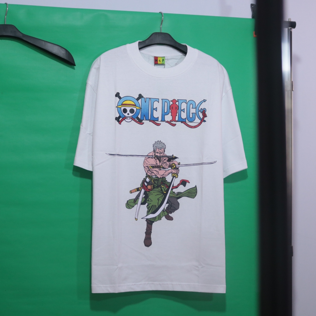 Kaos Oversize Mcf 20s Anime One Piece Zoro Putih