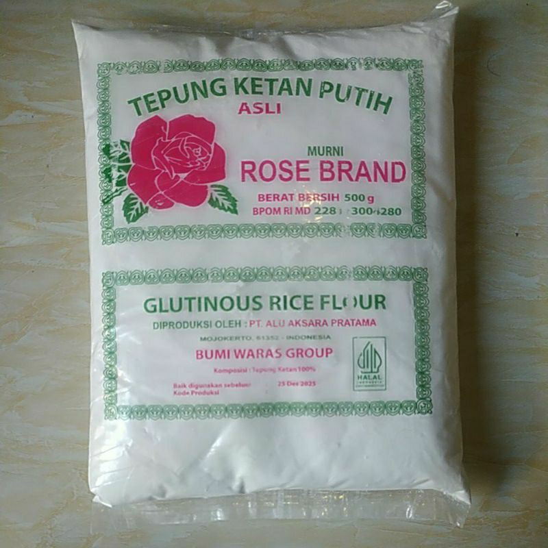 

Tepung Ketan putih 500g, Rose brand