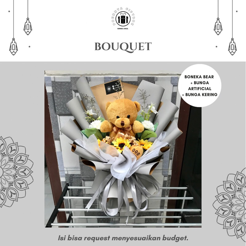 

(poennya.giftbox) buket boneka bear