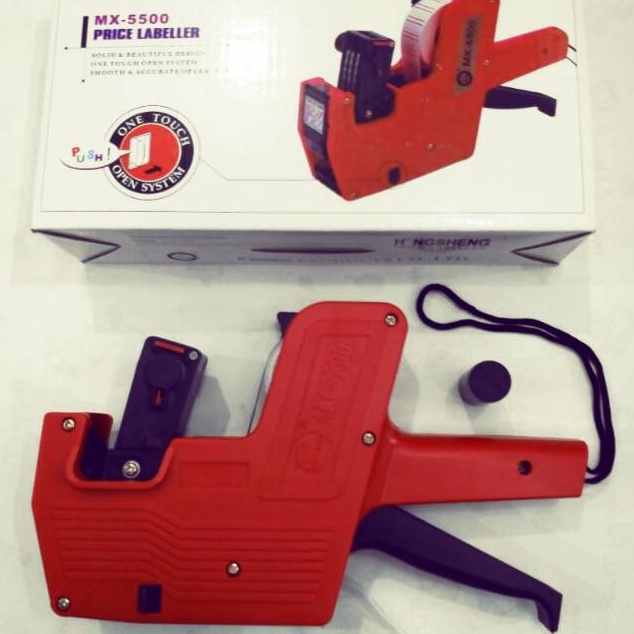 

KODE N7C8 Price Labeller Mesin label harga 1 line HONGSHENG MX55