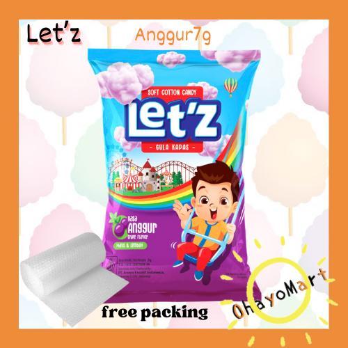 

Let'z soft cotton candy grape flavor / Letz permen gula kapas rasa anggur 7g