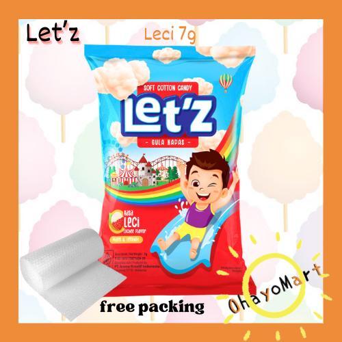 

Let'z soft cotton candy lychee flavor / Letz permen gula kapas rasa leci 7g