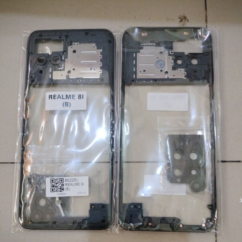 bezzel bezel tutup mesin tulang tengah realme8i/realme 8i