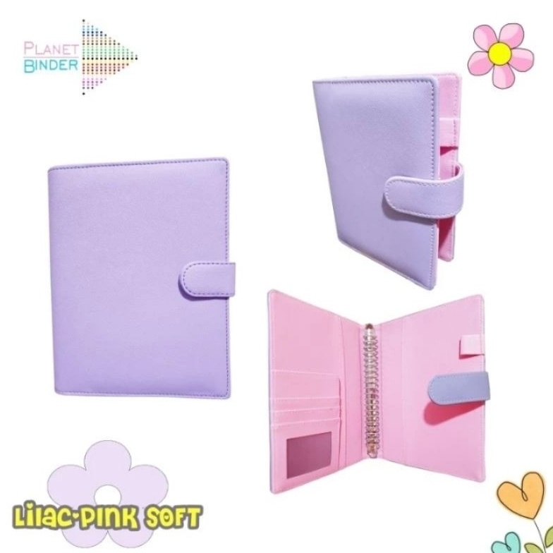 

KODE V4P2 A5 CUSTOM NAMA Binder PREMIUM NEW MODEL POLOS KULIT 2 Ring