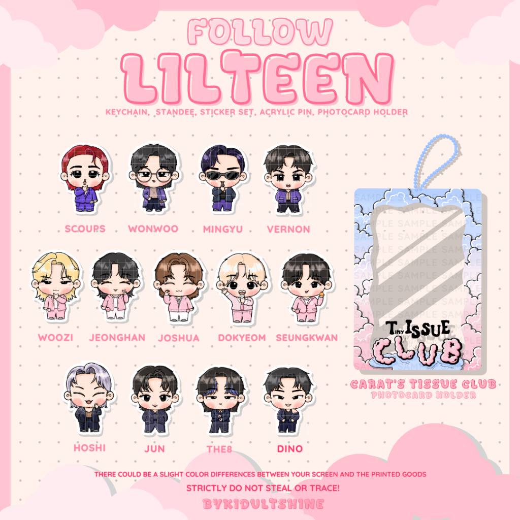 READY STOCK SEVENTEEN FOLLOW AGAIN inspired: FOLLOW LILTEEN KEYCHAIN STANDEE PIN AKRILIK PHOTOCARD H