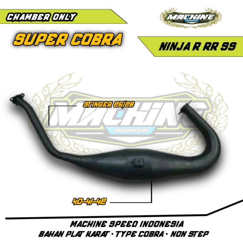 PERUT CHAMBER KNALPOT NINJA R SS RR SUPER COBRA BLACK SRIES ORIGINL MACHINE BUKAN CMS ABRT