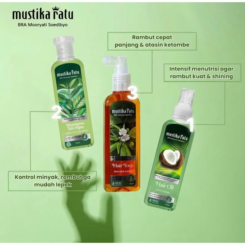 Mustika Ratu Hair Care Hair Oil Cem-ceman Hair Tonic / Perawatan Rambut Mustika Ratu Minyak Rambut