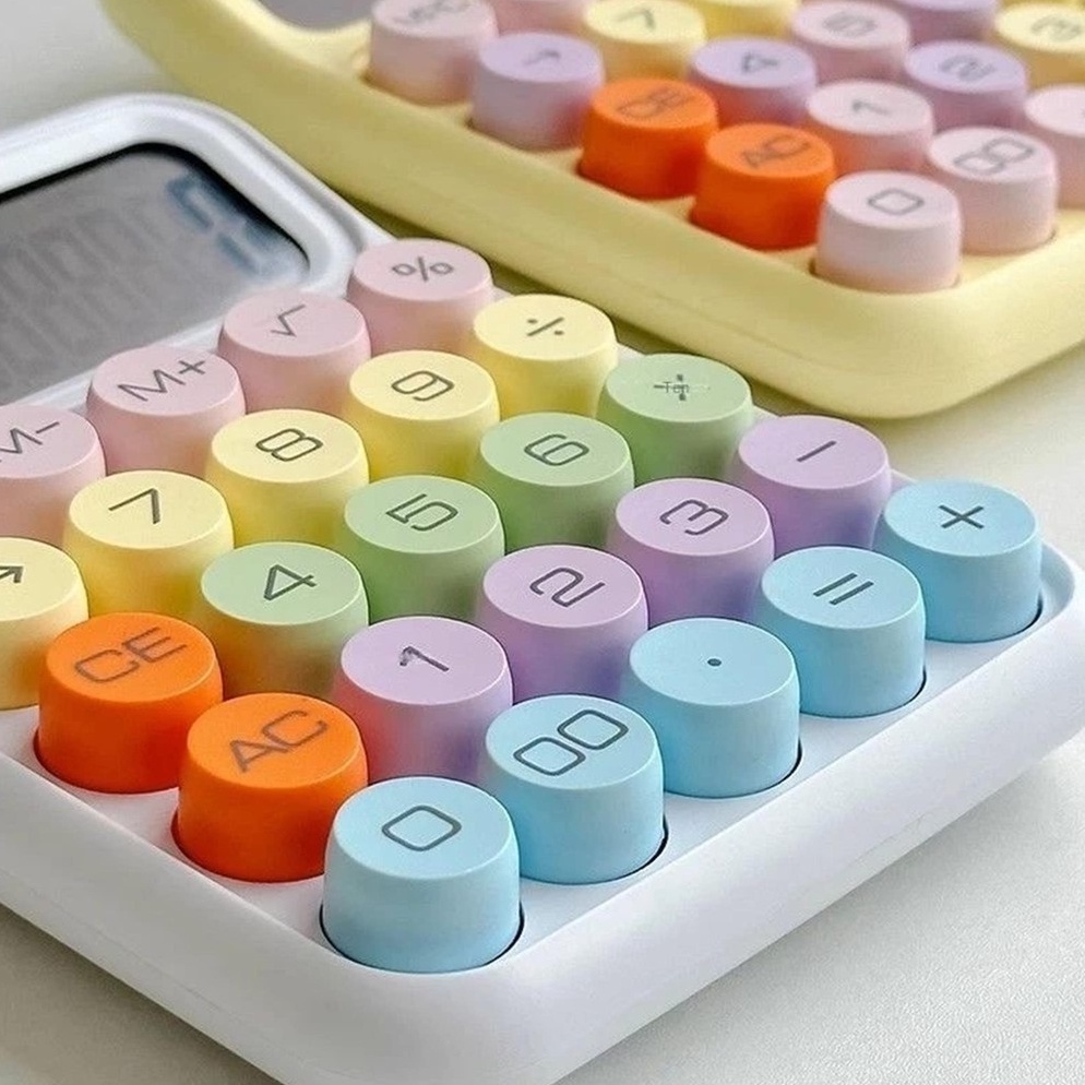 

KODE D4B2 PE 817M Kalkulator Calculator Keyboard Boba Dot Fancy Warna Soft Pastel merk Perisai