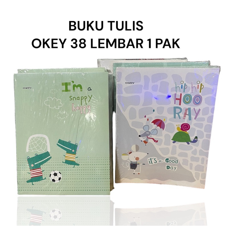

Buku Tulis Okey 38 Lembar 1 Pak 100% ORIGINAL