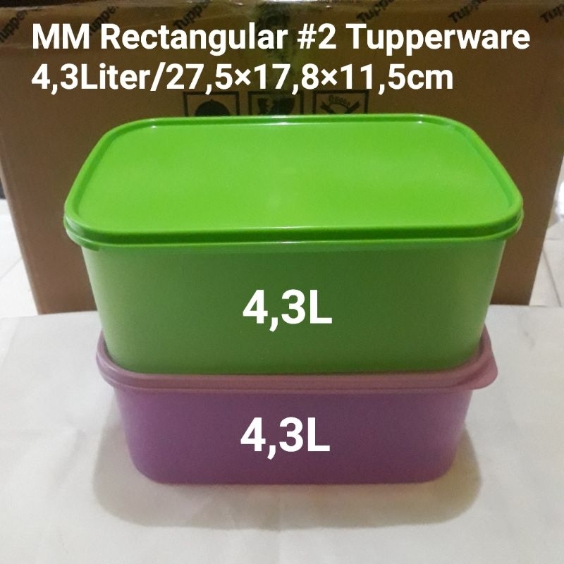 Wadah box makanan Tupperware mm rectangular #2