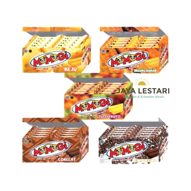 

Momogi (Isi 20/Box) (20x5g) (5 Varian Rasa)