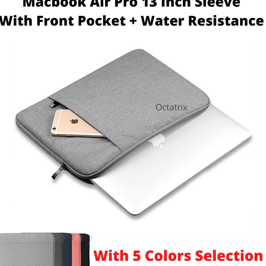 Termurah Tas Laptop Slim Premium Canvas Anti Air13 Inch Untuk Macbook  Tas Sleeve Macbook Waterproof
