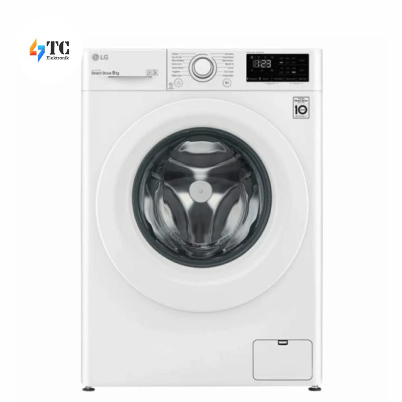 MESIN CUCI LG FV1209S5WN FRONT LOADING - 9 KG
