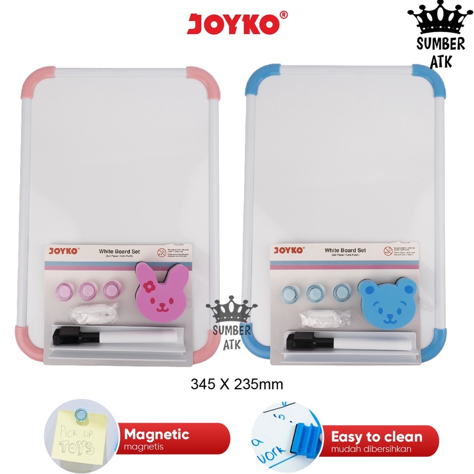 

KODE T9F4 Papan Tulis Putih Set Whiteboard Set Joyko WBS16CO