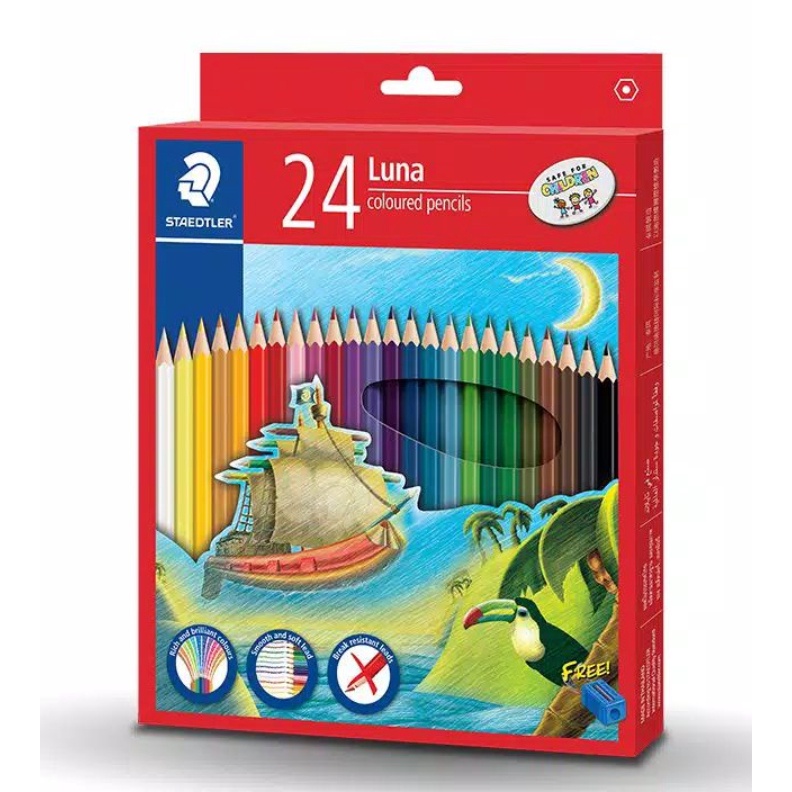

KODE N3W4 Pensil Warna Staedtler Luna 24 Warna Classic Free Rautan