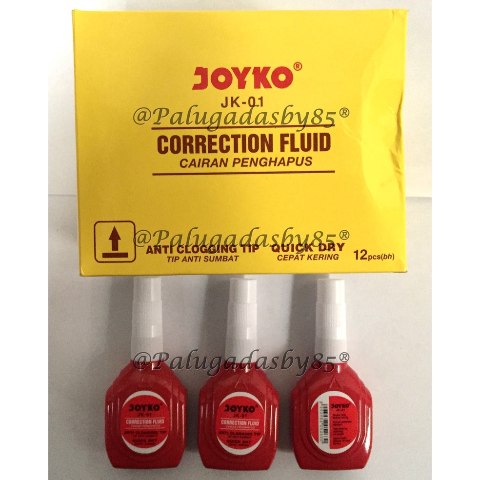 

KODE M5E8 Correction Fluid JOYKO JK1 1 Pak Isi 12 Pcs Correction Fluid Cairan Koreksi Penghapus Cair Joyko JK1 Correction Pen Joyko JK1 Joyko JK 1