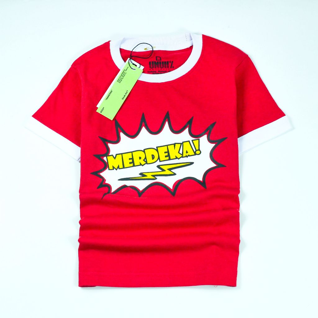 Baju Kaos Anak Tema 17agustus,Baju 17agustus,Outfit Agustusan,3