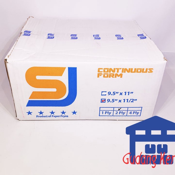 

Wah SJ STANDAR KES CONTINUOUS FORM 95 X 112 2PLY PRS BAGI 2