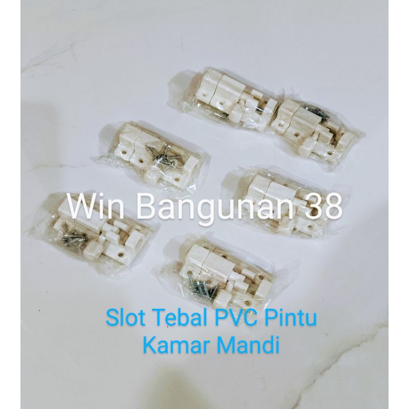 Slot Pintu Plastik/Grendel Pintu Kamar Mandi/Grendel Plastik Tebal