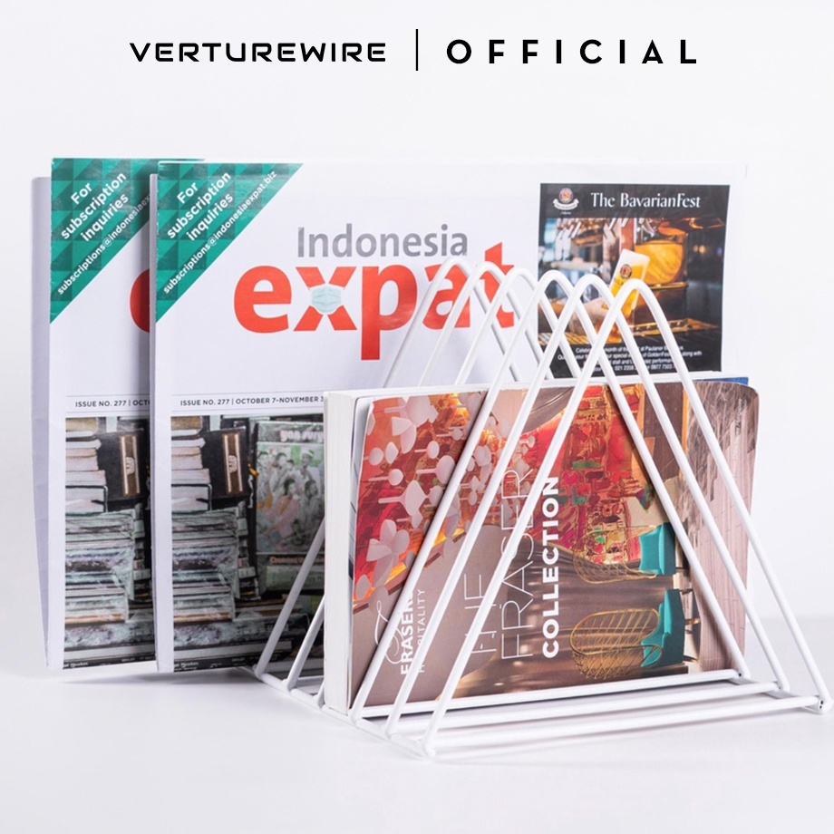 

FG2 Verturewire Sekat Pembatas Buku Mmalis Triangle Bookshelf