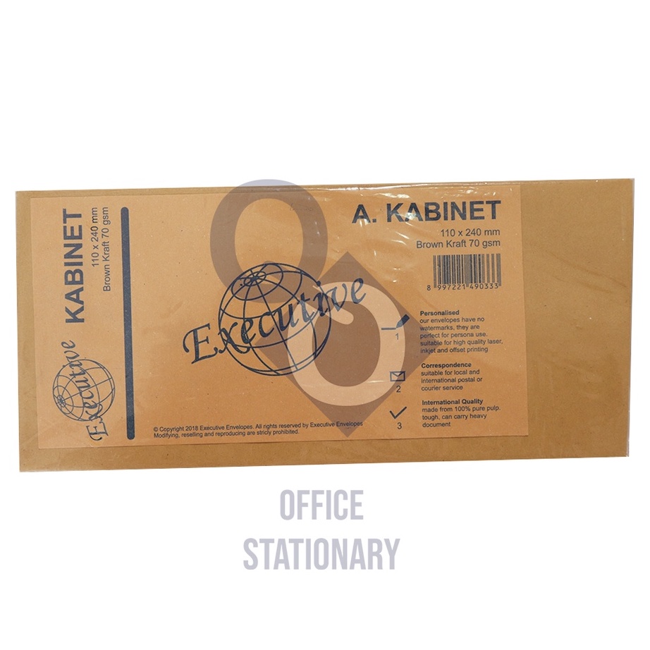 

KF7 Amplop coklat executive A kabinet Samson A Cokelat