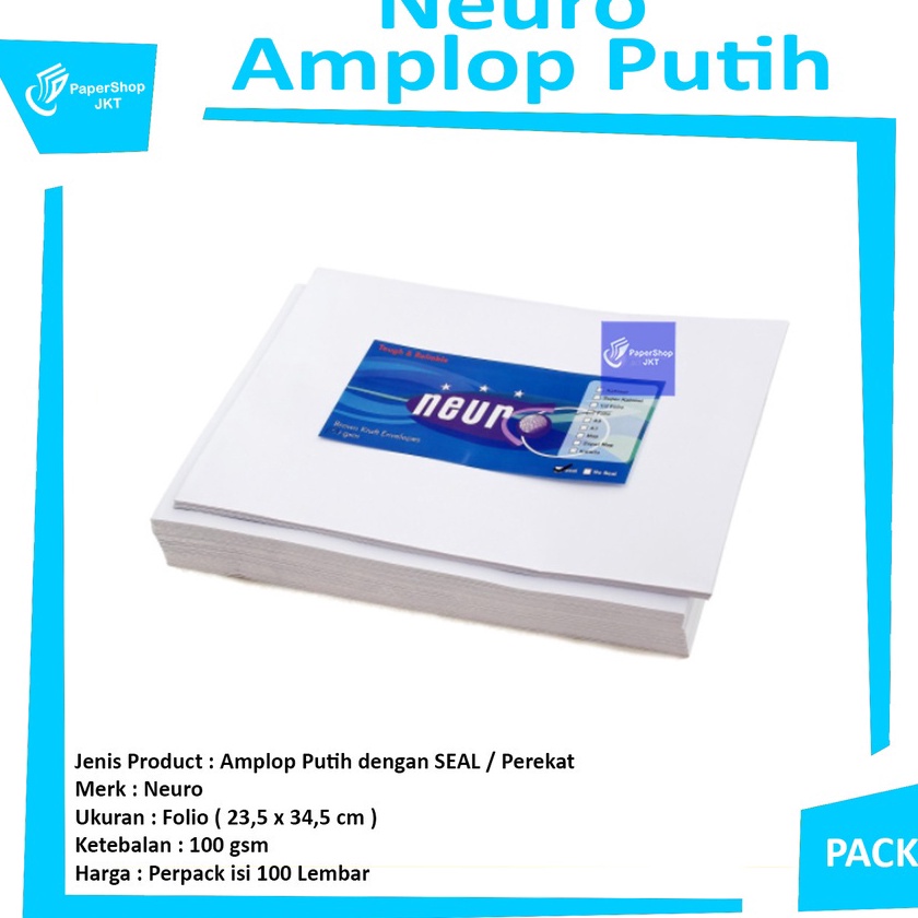 

KI3 NEURO Amplop Putih Folio Seal Pack