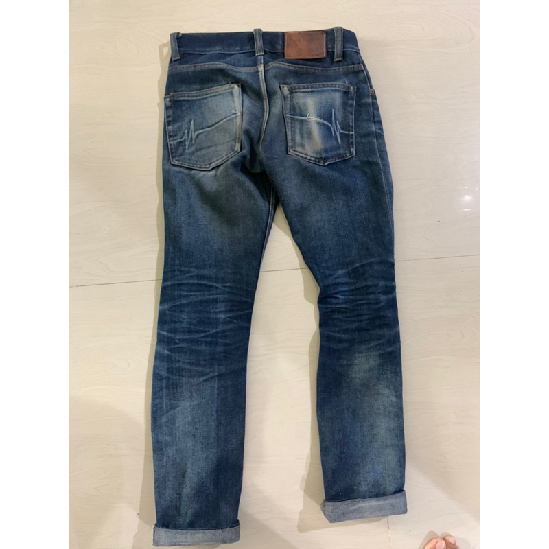 mischief denim fading fade second / bekas not pmp sage oldblue nudie