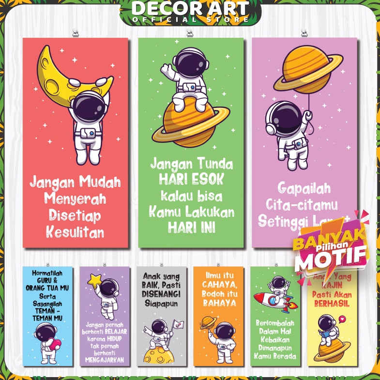 

DISKON BESAR Decor Art 15x3 Cm Wall Decor Dekorasi Hiasan Dinding Kata Motivasi Anak Gambar Astronot Untuk Di Rumah Sekolah Kelas Kd KDZ BKU