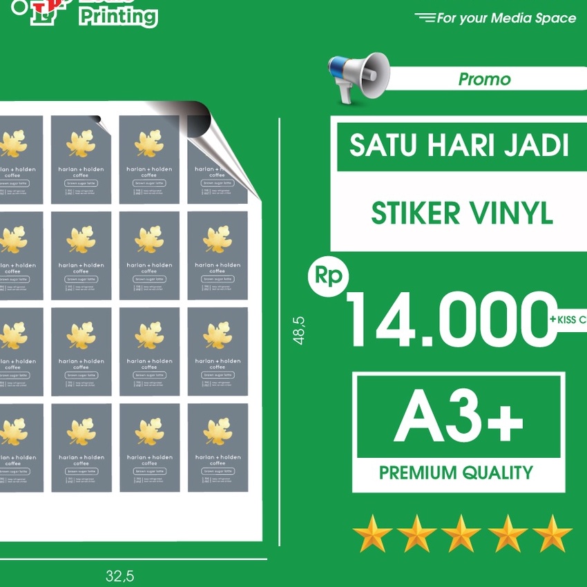 

FG2 Louie Printing Cetak Stiker Vinyl Label Makanan Minuman Olshop 1 Jadi