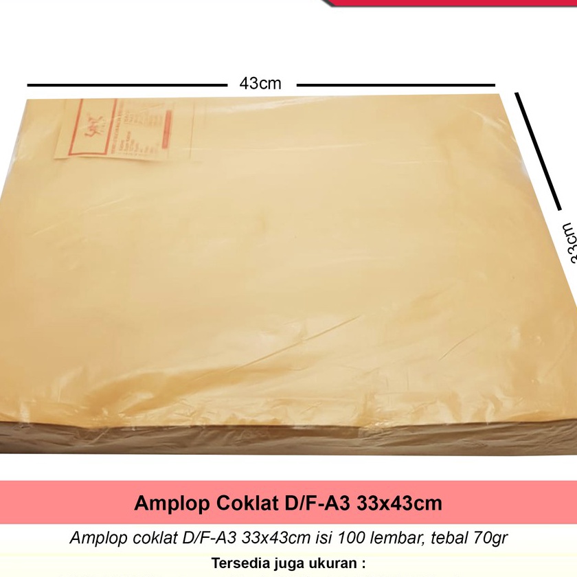 

KI3 Amplop Coklat A3
