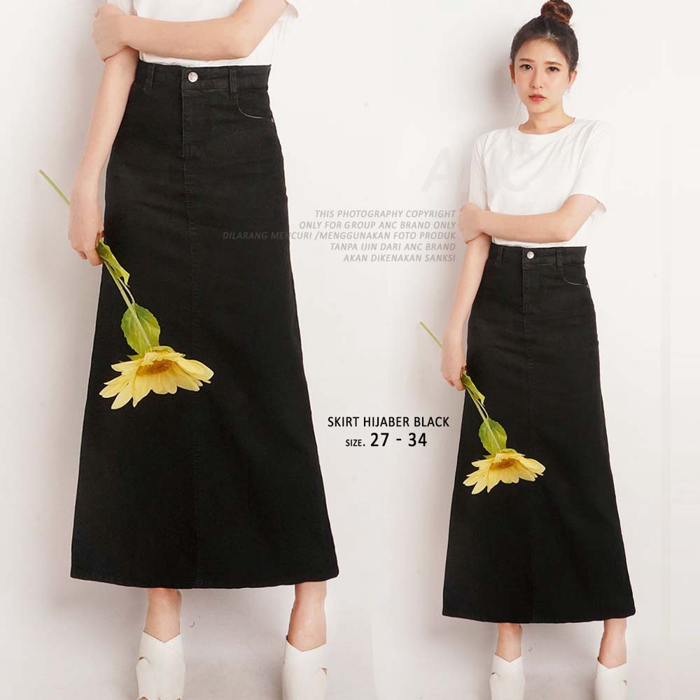 LUAR BIASA Rok Panjang dan Celana Jeans Wanita Kombinasi