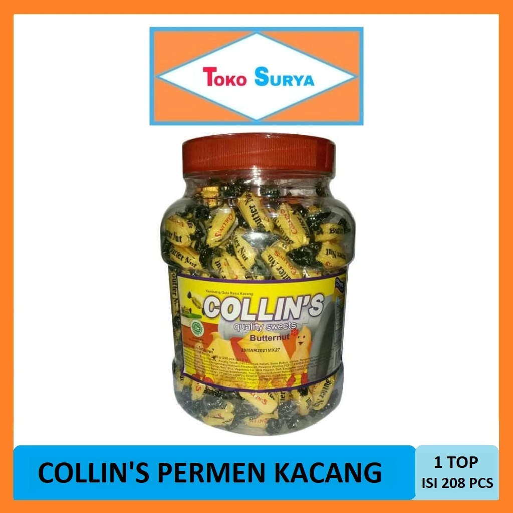 

Permen Kacang Collins Butternut Candy Toples 665 Gr