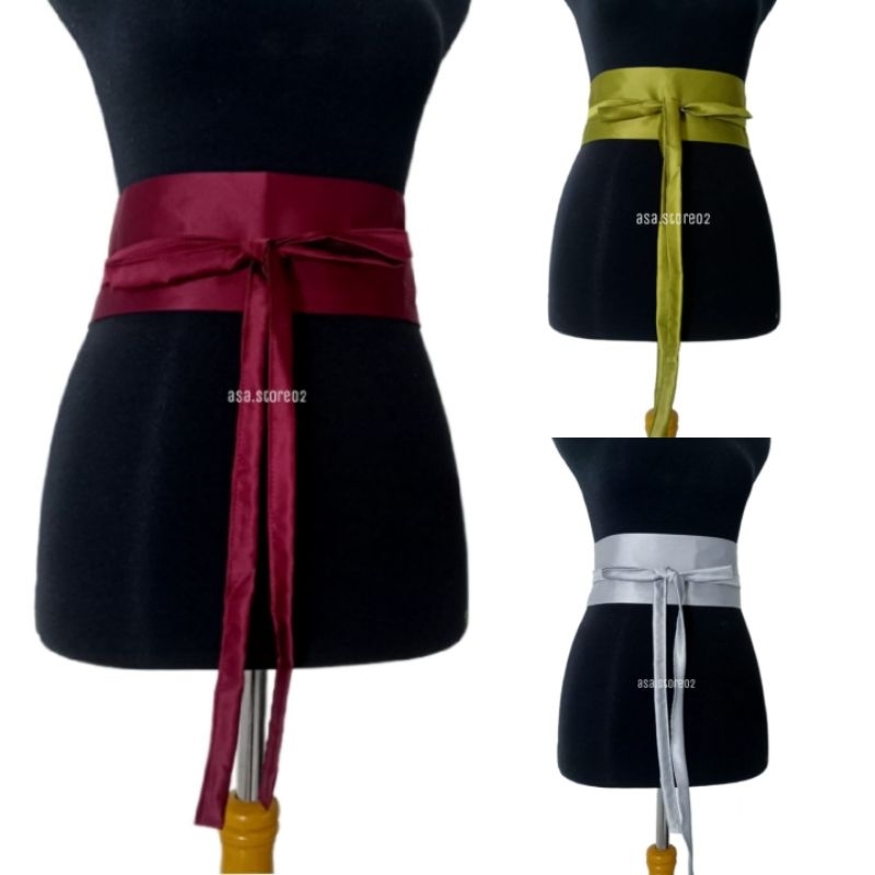 Murah Obi Belt Polos Satin/Obi Kebaya/Obi Tokyo/Obi Kyoto